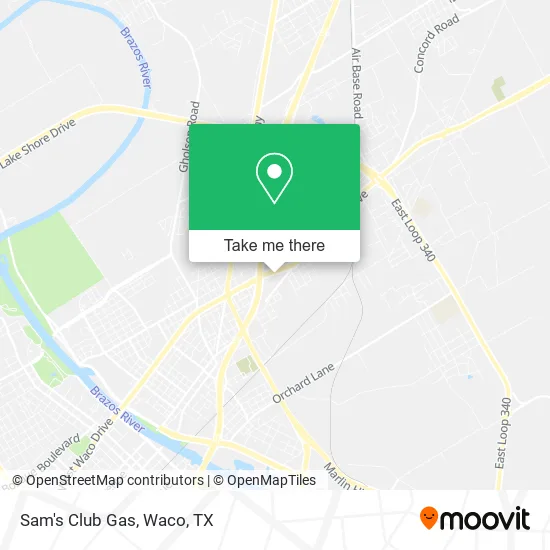 Sam's Club Gas map