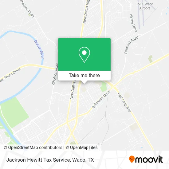 Jackson Hewitt Tax Service map