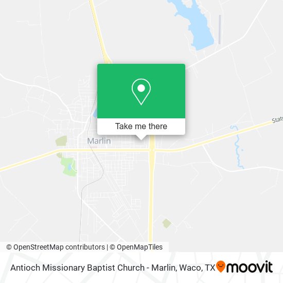 Antioch Missionary Baptist Church - Marlin map