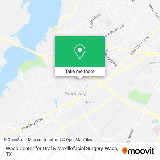 Waco Center for Oral & Maxillofacial Surgery map