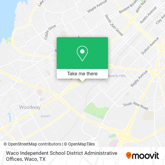 Waco Independent School District Administrative Offices map