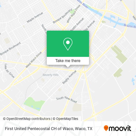First United Pentecostal CH of Waco map