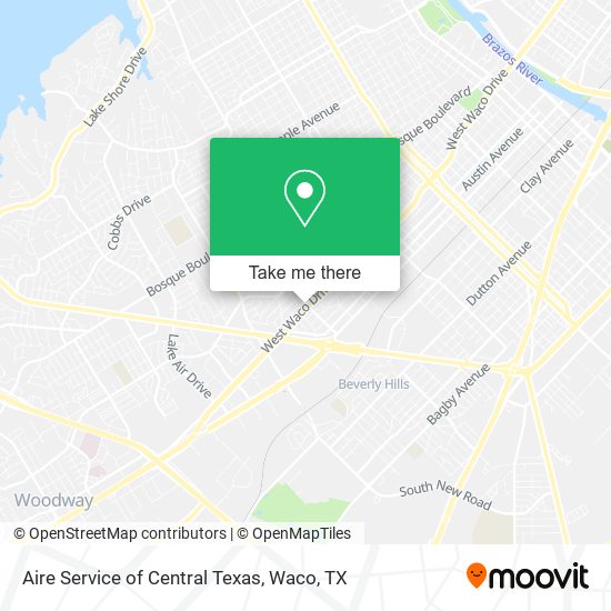 Aire Service of Central Texas map