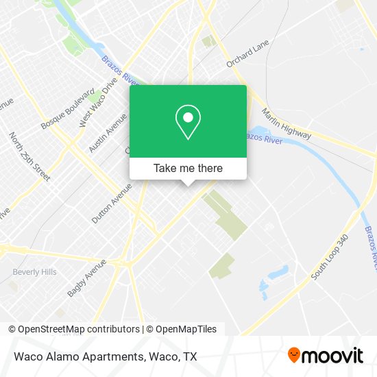 Mapa de Waco Alamo Apartments