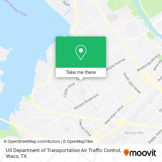 US Department of Transportation Air Traffic Control map