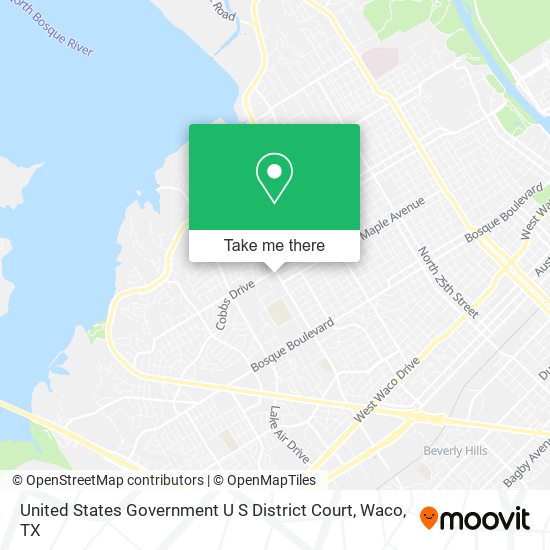 United States Government U S District Court map