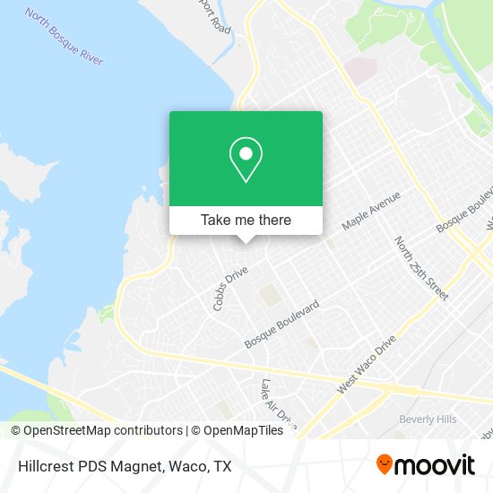 Mapa de Hillcrest PDS Magnet