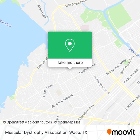 Muscular Dystrophy Association map