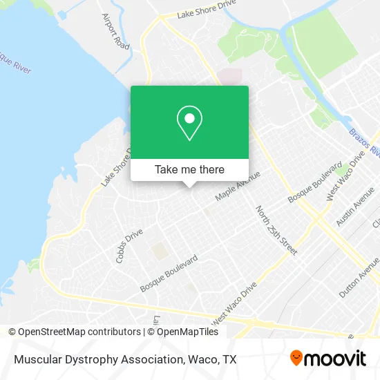 Muscular Dystrophy Association map