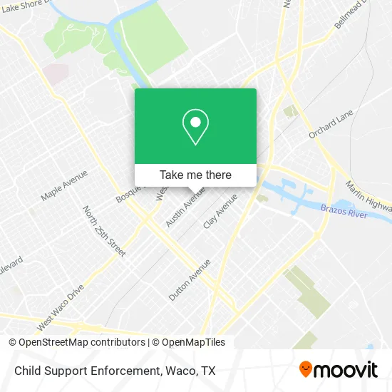 Child Support Enforcement map