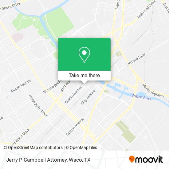 Mapa de Jerry P Campbell Attorney
