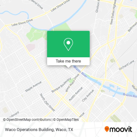 Waco Operations Building map