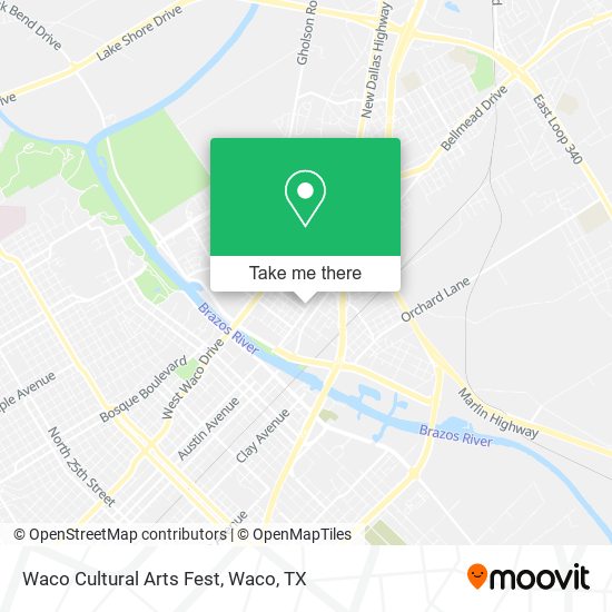 Mapa de Waco Cultural Arts Fest