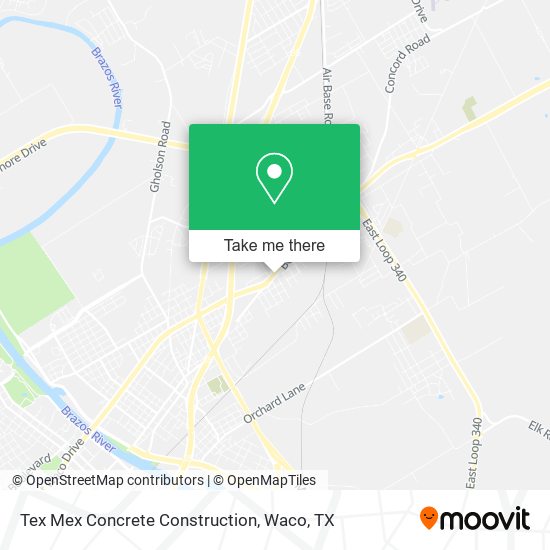 Mapa de Tex Mex Concrete Construction