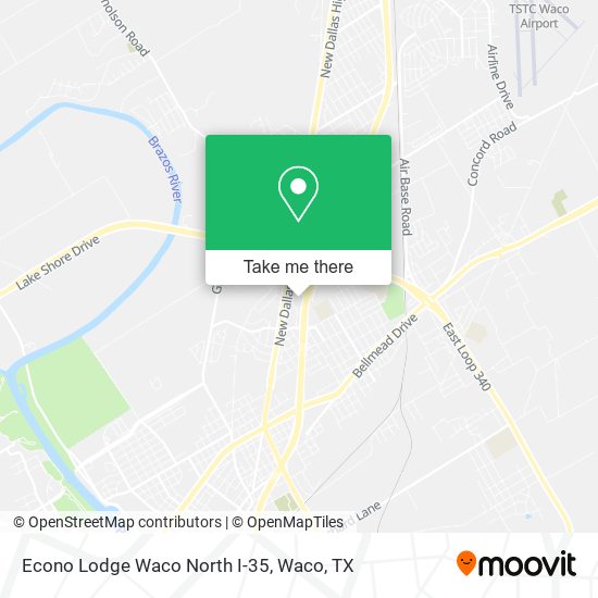 Mapa de Econo Lodge Waco North I-35
