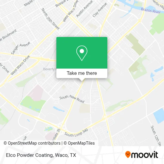 Elco Powder Coating map