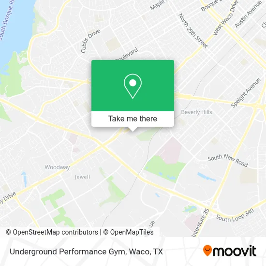 Underground Performance Gym map