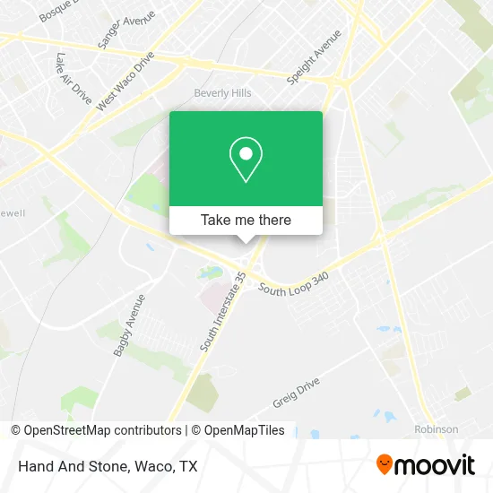 Hand And Stone map