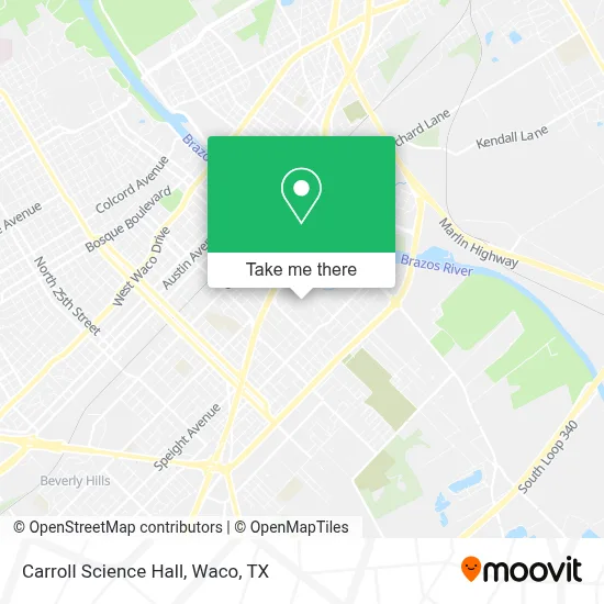 Carroll Science Hall map