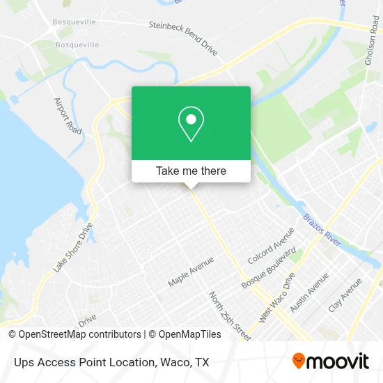 Ups Access Point Location map