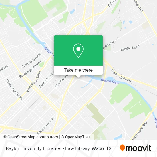 Baylor University Libraries - Law Library map