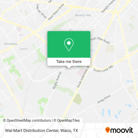 Wal-Mart Distribution Center map