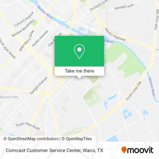 Comcast Customer Service Center map