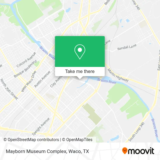Mayborn Museum Complex map