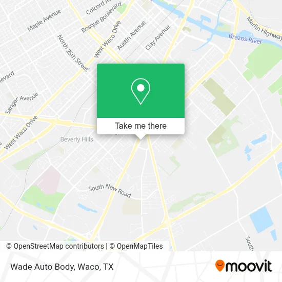 Wade Auto Body map
