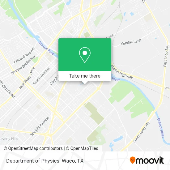 Department Of Physics map