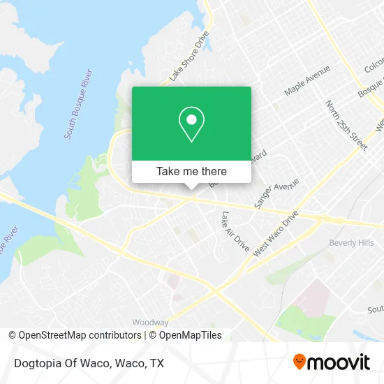 Dogtopia Of Waco map