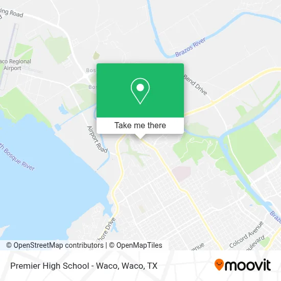 Premier High School - Waco map