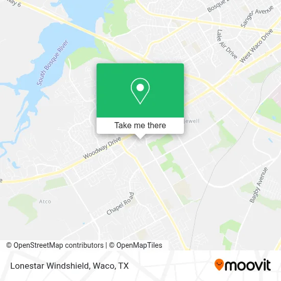 Lonestar Windshield map