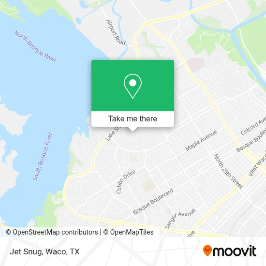 Jet Snug map