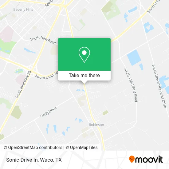 Sonic Drive In map
