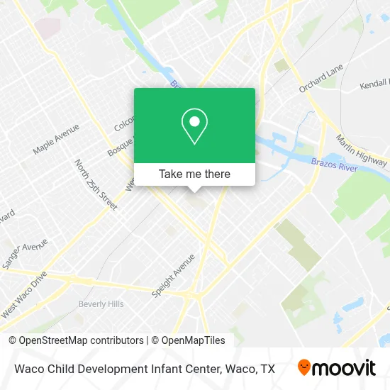 Waco Child Development Infant Center map