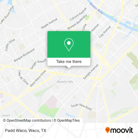 Padd Waco map