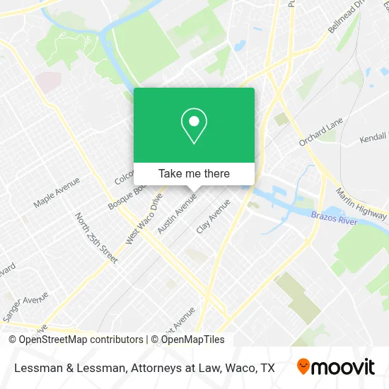 Lessman & Lessman, Attorneys at Law map