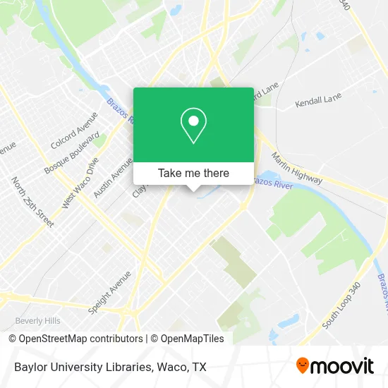 Baylor University Libraries map