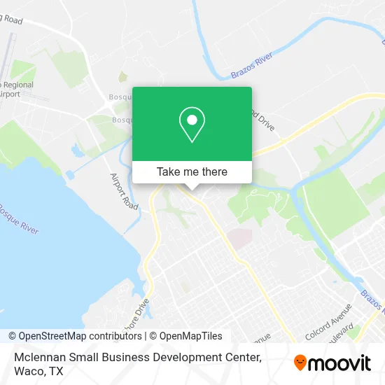 Mclennan Small Business Development Center map