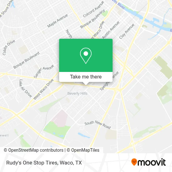 Rudy's One Stop Tires map