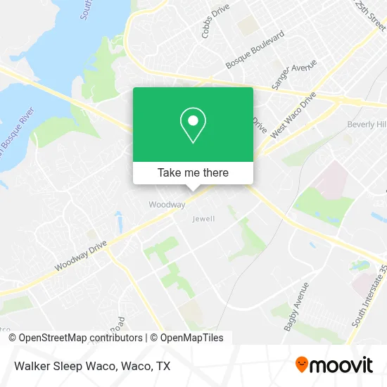Walker Sleep Waco map