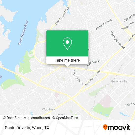 Sonic Drive In map