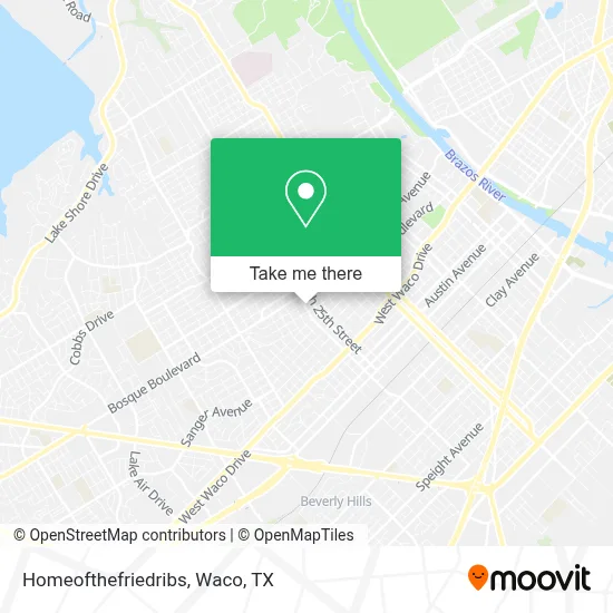Homeofthefriedribs map