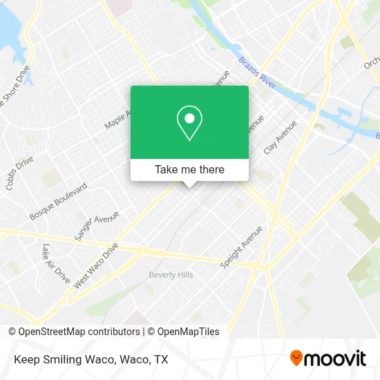 Keep Smiling Waco map