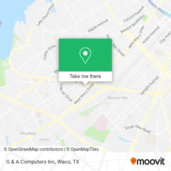 G & A Computers Inc map
