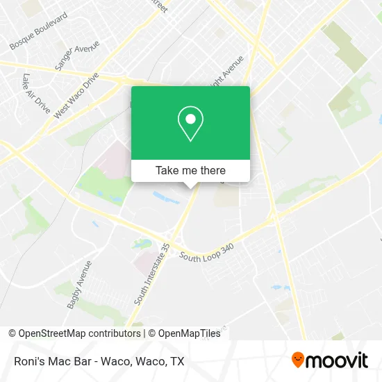 Roni's Mac Bar - Waco map