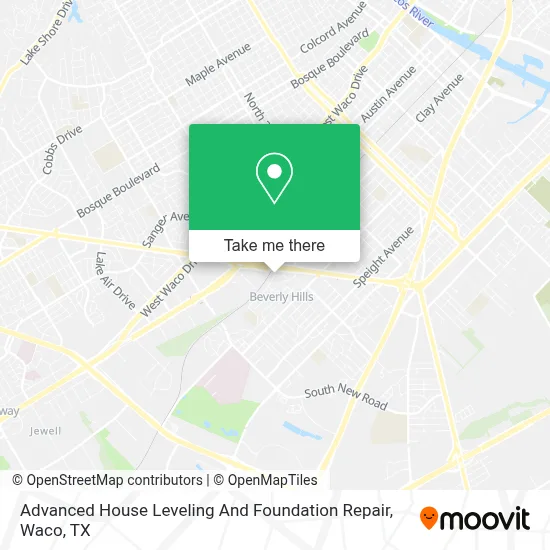Advanced House Leveling And Foundation Repair map