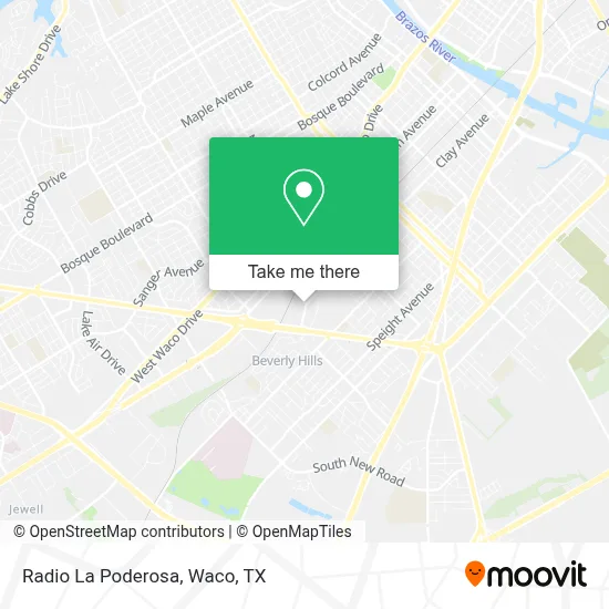 Radio La Poderosa map