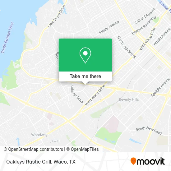 Oakleys Rustic Grill map
